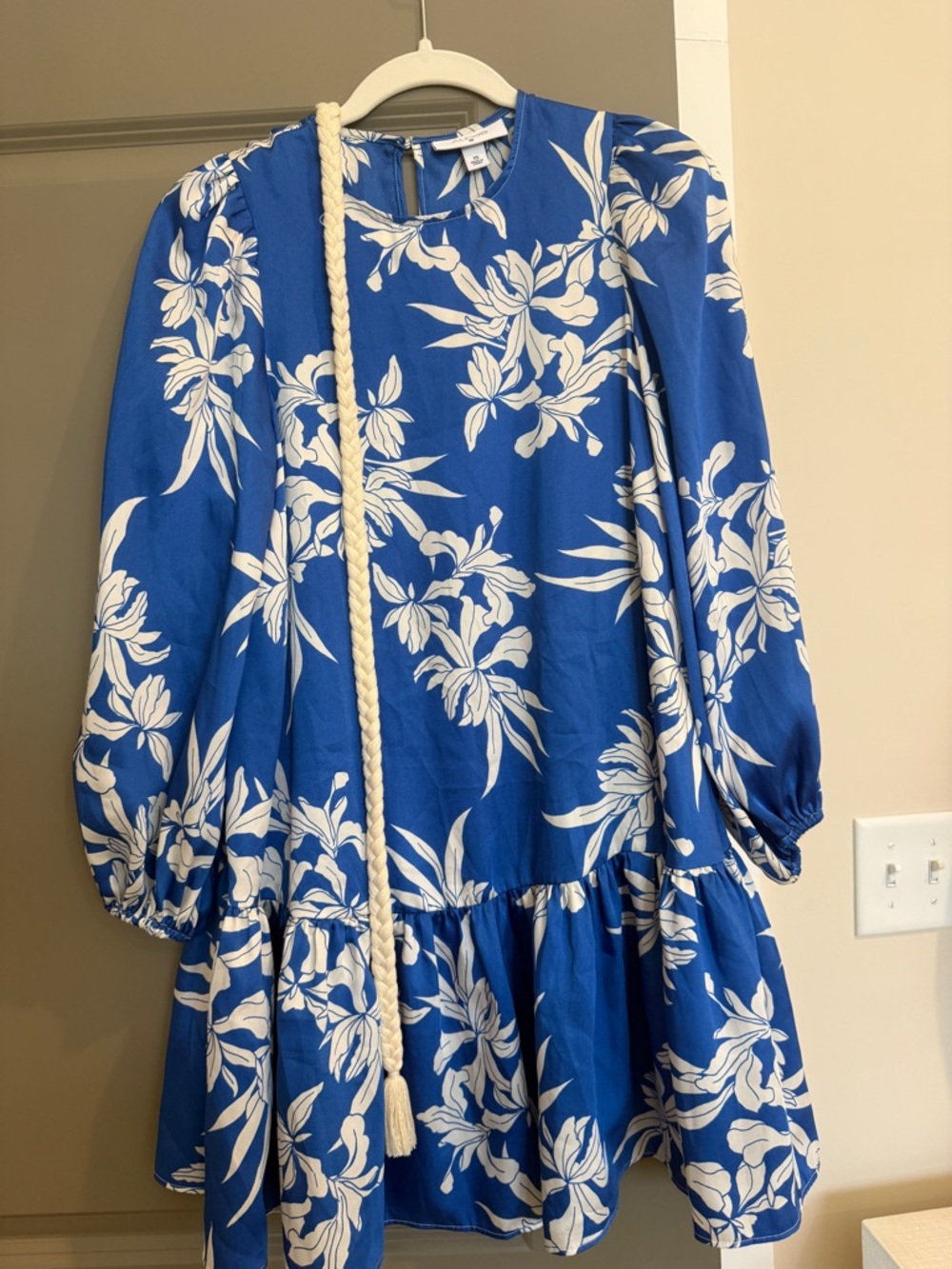 Alexis Blue and White Floral Dress